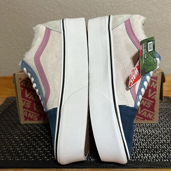 Vans Old Skool Stacked Pig Suede Sherpa Multi Color PFC Free Water Repellent - Picture 3 of 10